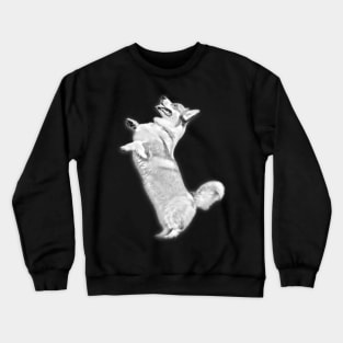 Pembroke Welsh Corgi Jump Design Crewneck Sweatshirt